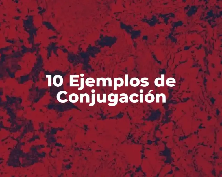 10 Ejemplos de Conjugación