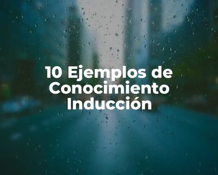 10 Ejemplos de Conocimiento Inducción