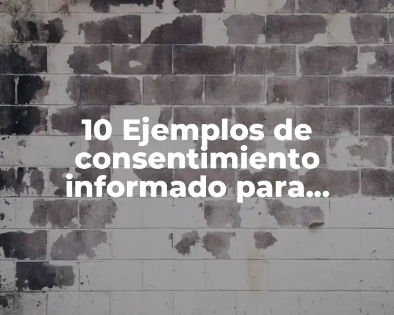 10 Ejemplos de consentimiento informado para investigación