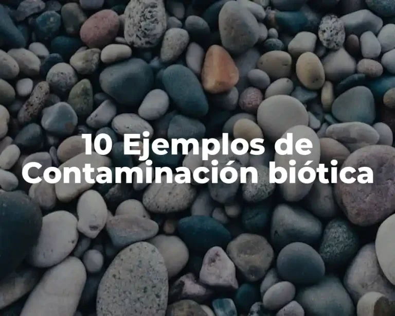10 Ejemplos de Contaminación biótica