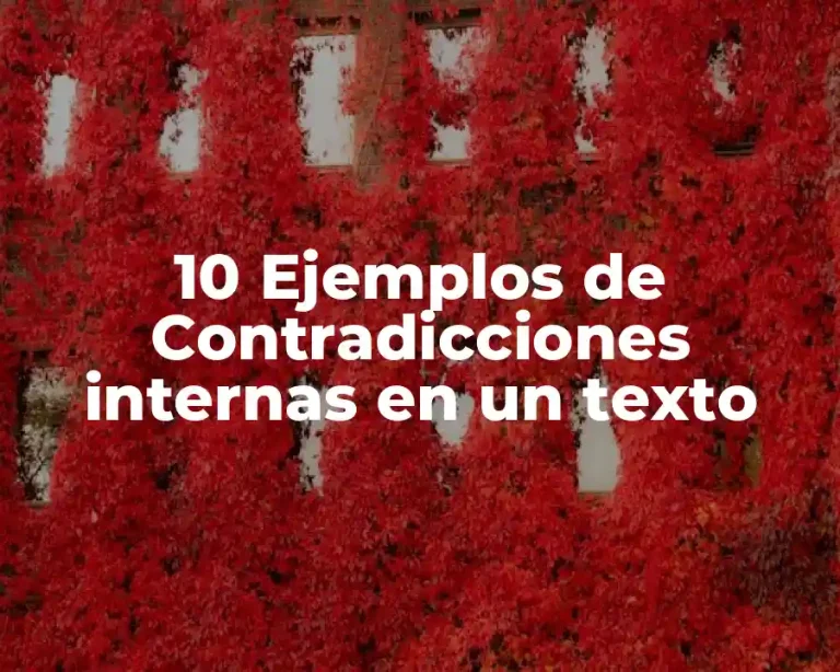 10 Ejemplos de Contradicciones internas en un texto