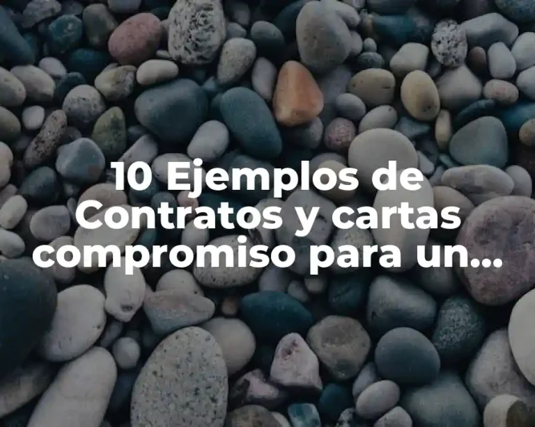 10 Ejemplos de Contratos y cartas compromiso para un restaurante