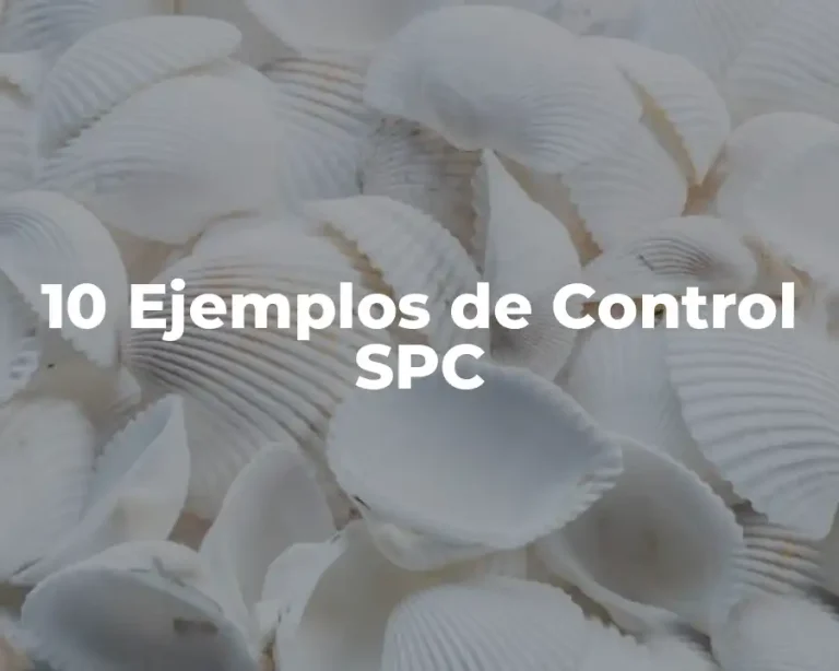 10 Ejemplos de Control SPC