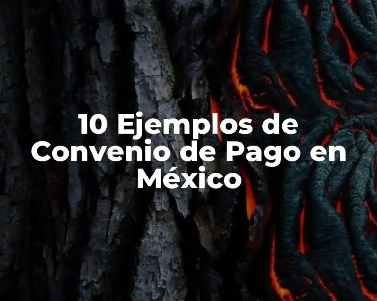 10 Ejemplos de Convenio de Pago en México