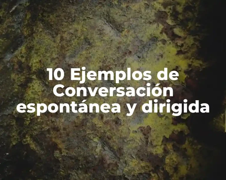 10 Ejemplos de Conversación espontánea y dirigida