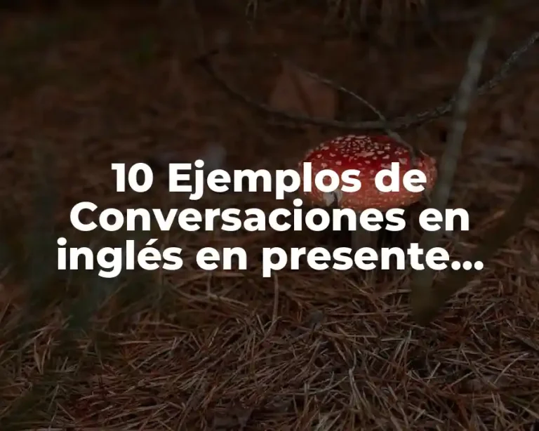 10 Ejemplos de Conversaciones en inglés en presente simple