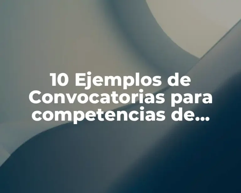 10 Ejemplos de Convocatorias para competencias de natación