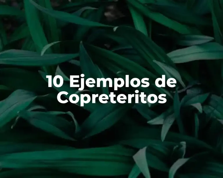 10 Ejemplos de Copreteritos
