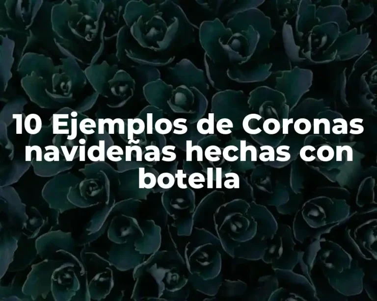 10 Ejemplos de Coronas navideñas hechas con botella