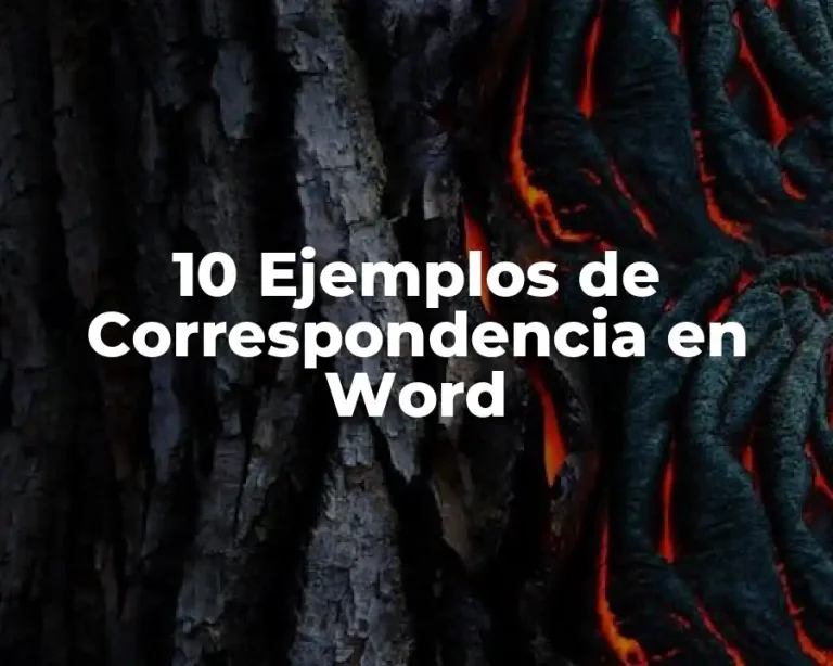 10 Ejemplos de Correspondencia en Word