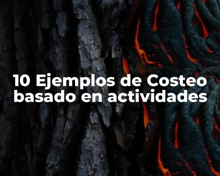 10 Ejemplos de Costeo basado en actividades