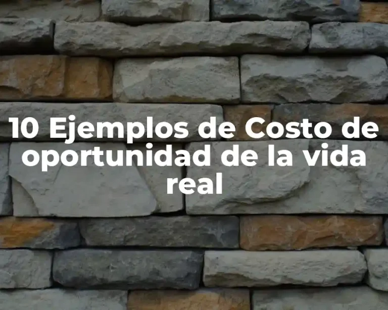 10 Ejemplos de Costo de oportunidad de la vida real