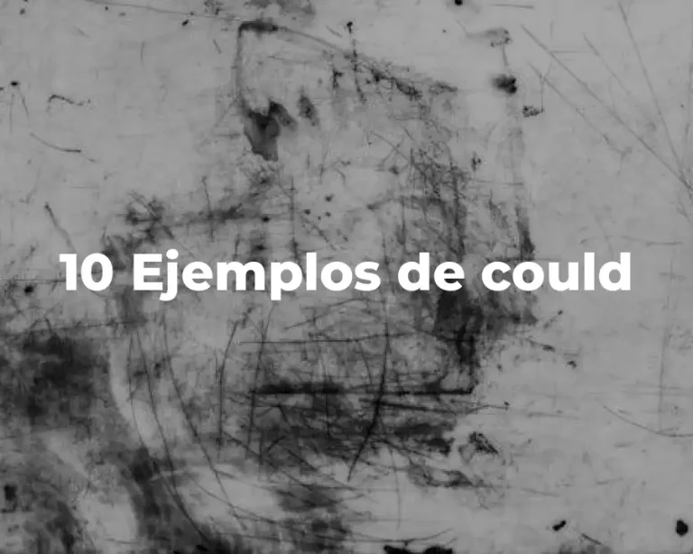 10 Ejemplos de could