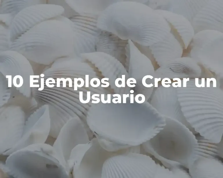 10 Ejemplos de Crear un Usuario