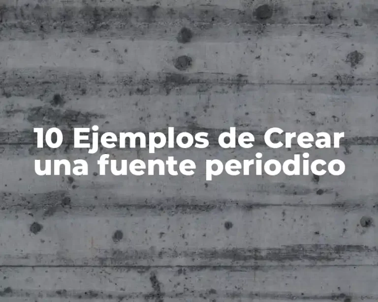 10 Ejemplos de Crear una fuente periodico