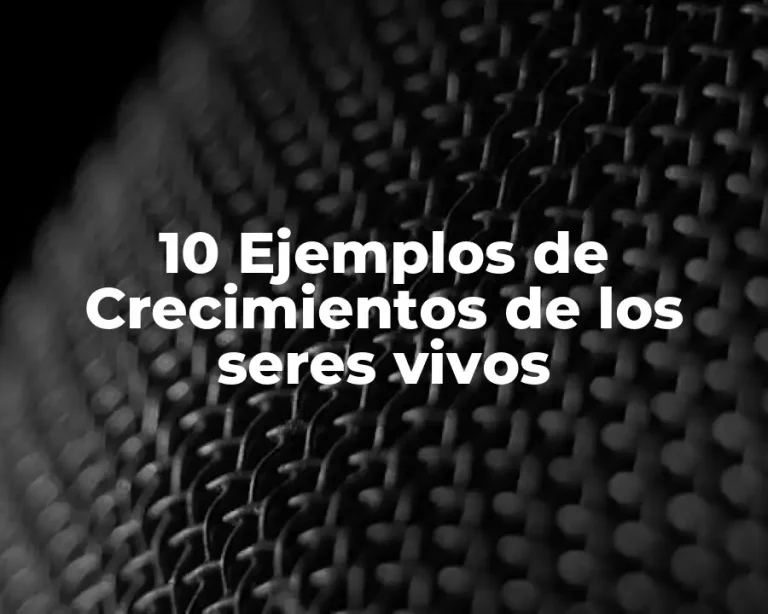 10 Ejemplos de Crecimientos de los seres vivos