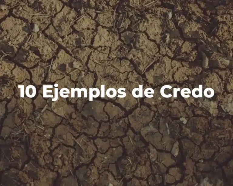 10 Ejemplos de Credo