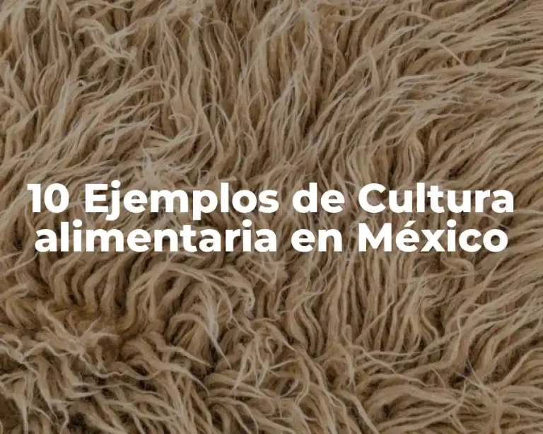 10 Ejemplos de Cultura alimentaria en México