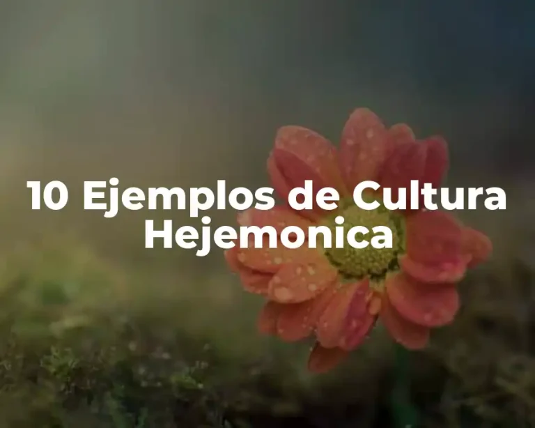 10 Ejemplos de Cultura Hejemonica