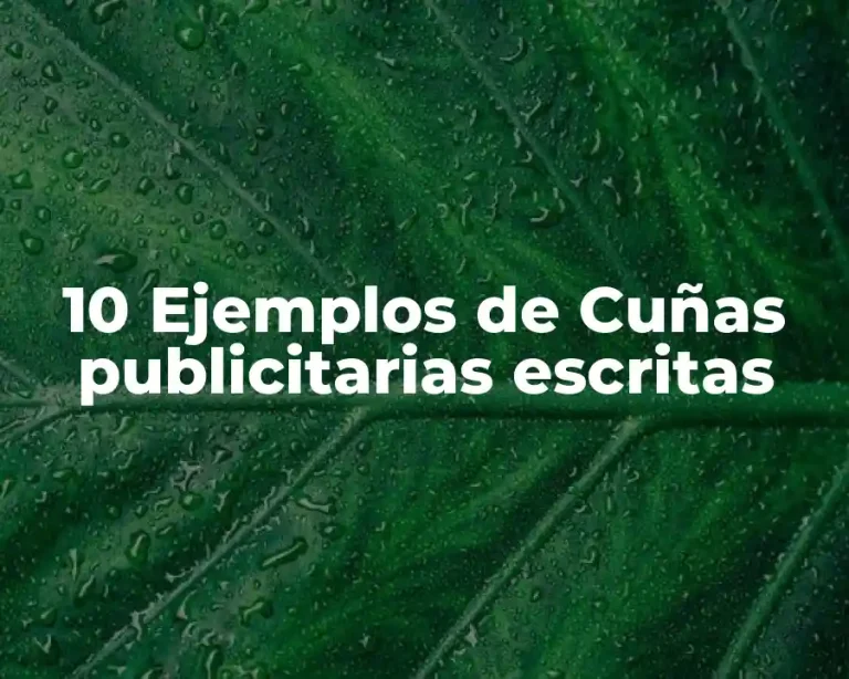 10 Ejemplos de Cuñas publicitarias escritas