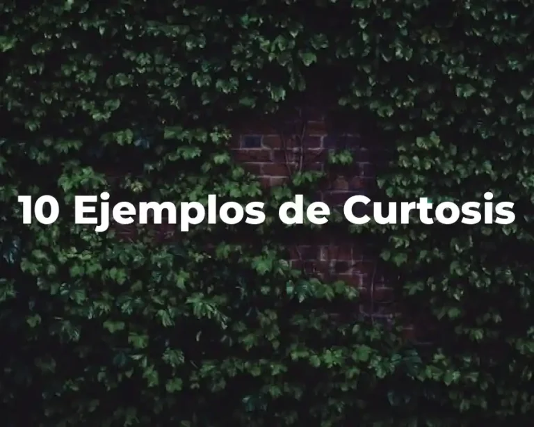 10 Ejemplos de Curtosis