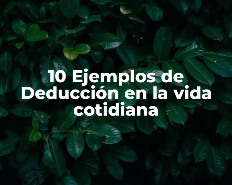 10 Ejemplos de Deducción en la vida cotidiana