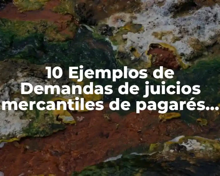 10 Ejemplos de Demandas de juicios mercantiles de pagarés en Colombia