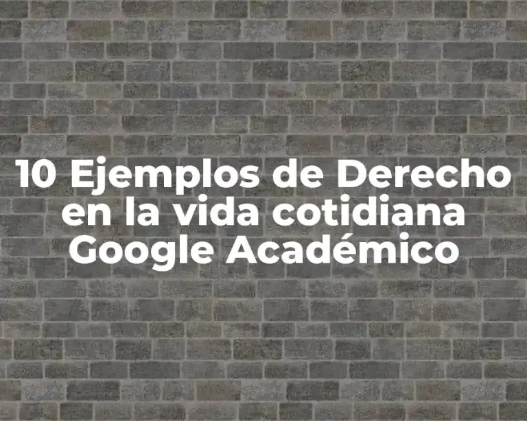 10 Ejemplos de Derecho en la vida cotidiana Google Académico