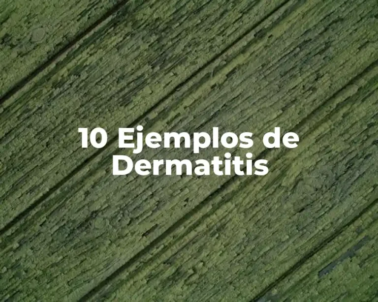 10 Ejemplos de Dermatitis