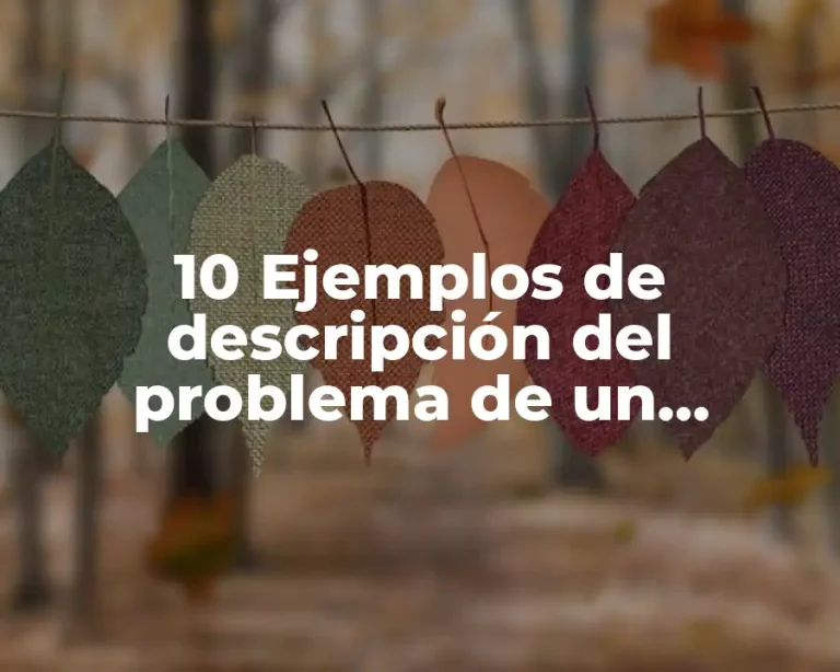 10 Ejemplos de descripción del problema de un proyecto de investigación