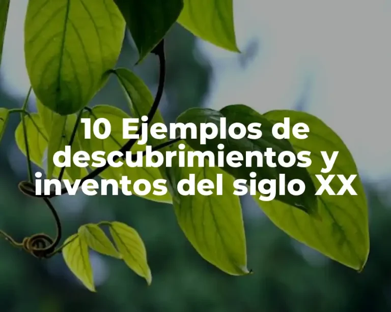 10 Ejemplos de descubrimientos y inventos del siglo XX