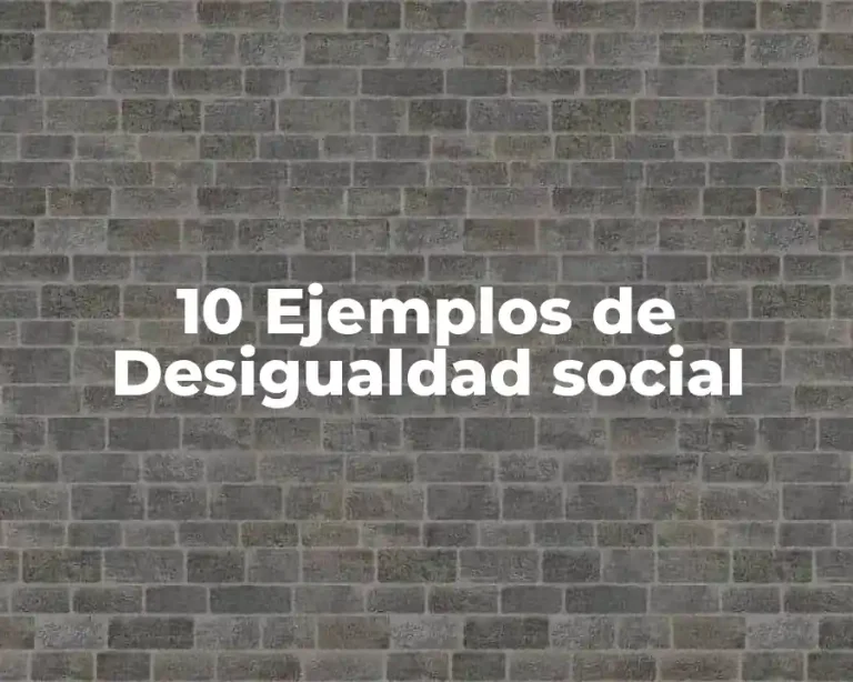 10 Ejemplos de Desigualdad social