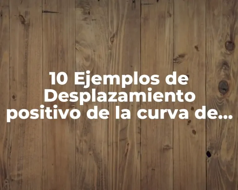 10 Ejemplos de Desplazamiento positivo de la curva de demanda