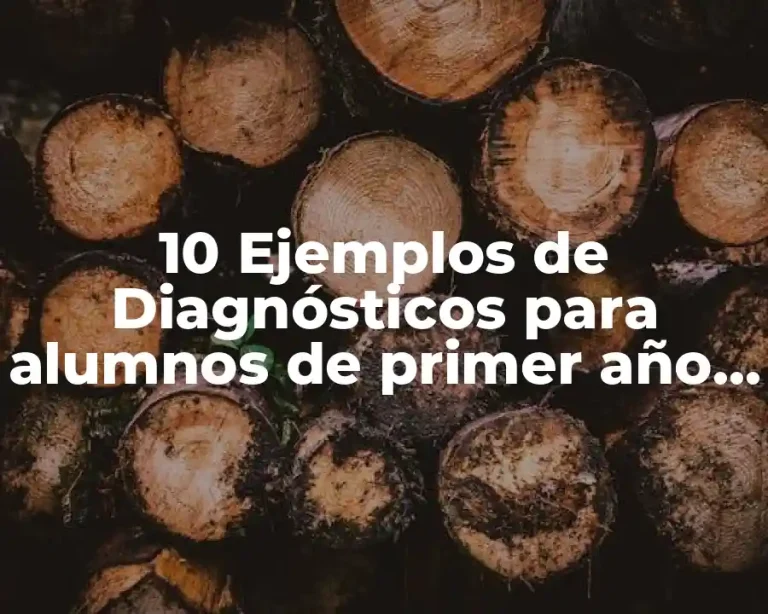 10 Ejemplos de Diagnósticos para alumnos de primer año en preescolar