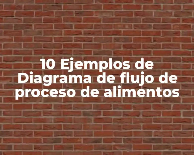 10 Ejemplos de Diagrama de flujo de proceso de alimentos