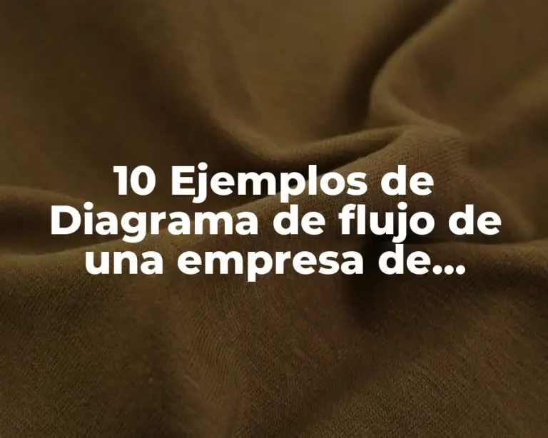 10 Ejemplos de Diagrama de flujo de una empresa de electrodomésticos
