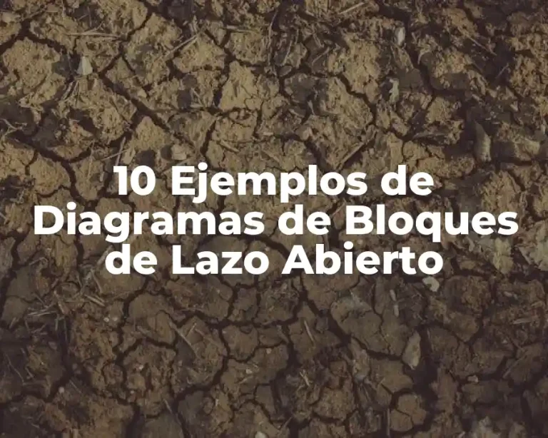 10 Ejemplos de Diagramas de Bloques de Lazo Abierto