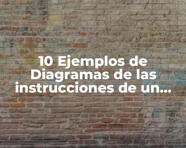 10 Ejemplos de Diagramas de las instrucciones de un juego