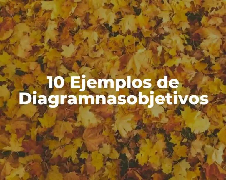 10 Ejemplos de Diagramnasobjetivos