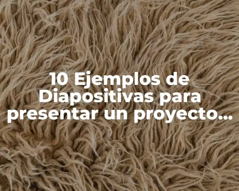 10 Ejemplos de Diapositivas para presentar un proyecto de grado