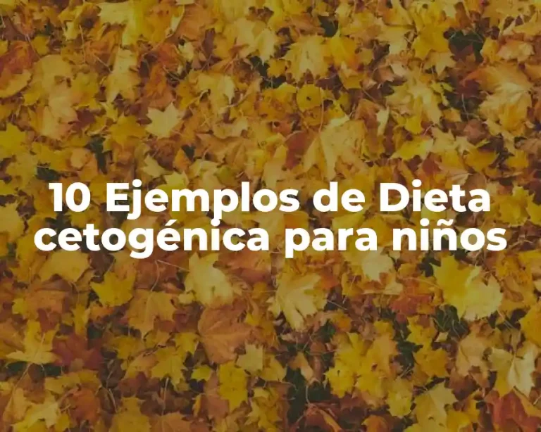 10 Ejemplos de Dieta cetogénica para niños