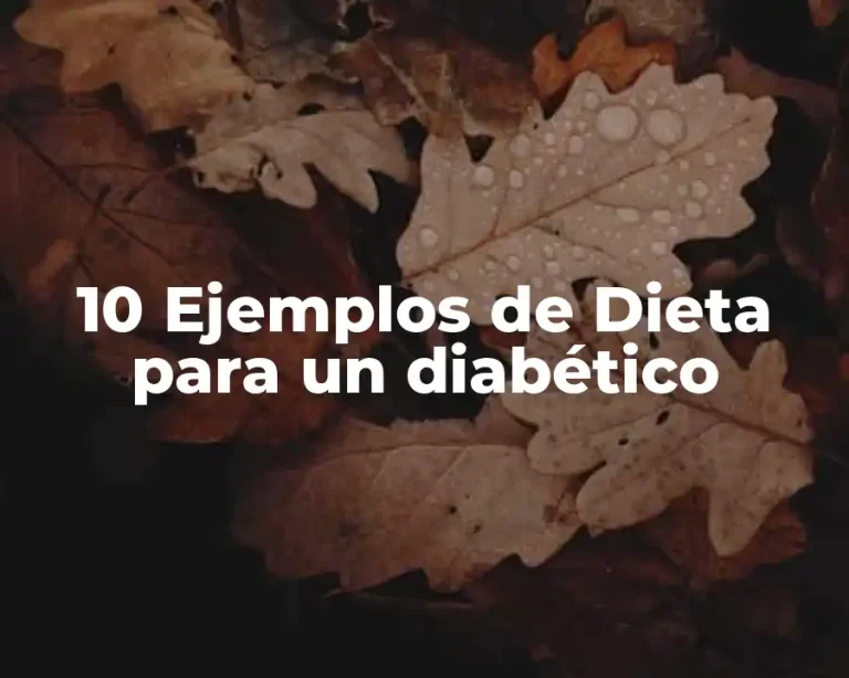10 Ejemplos de Dieta para un diabético