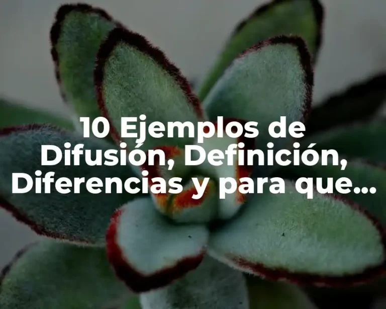 10 Ejemplos de Difusión, Definición, Diferencias y para que sirve