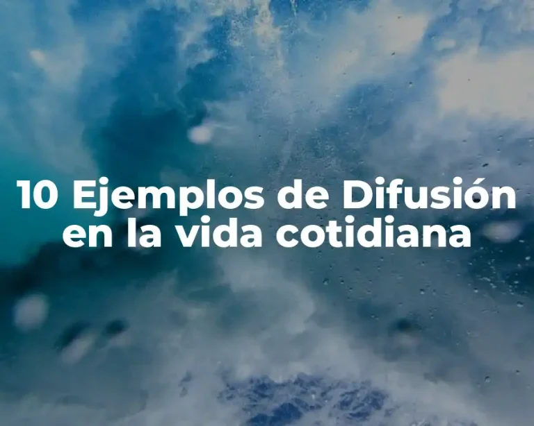 10 Ejemplos de Difusión en la vida cotidiana