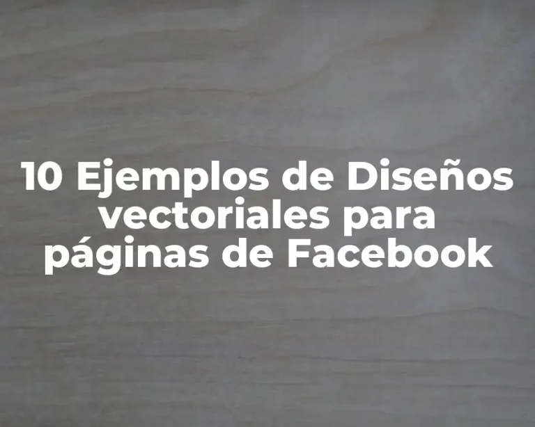 10 Ejemplos de Diseños vectoriales para páginas de Facebook