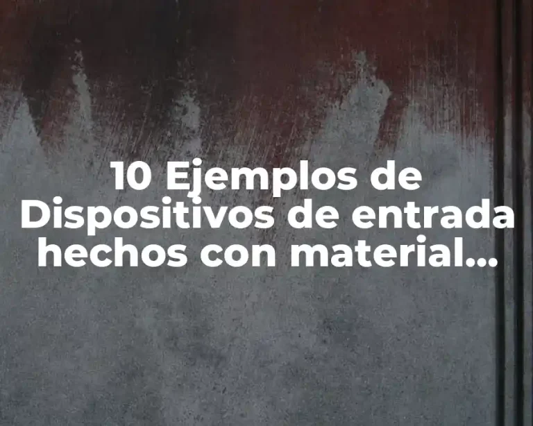 10 Ejemplos de Dispositivos de entrada hechos con material reciclable