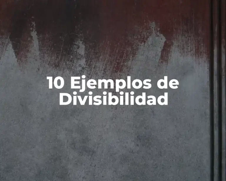 10 Ejemplos de Divisibilidad