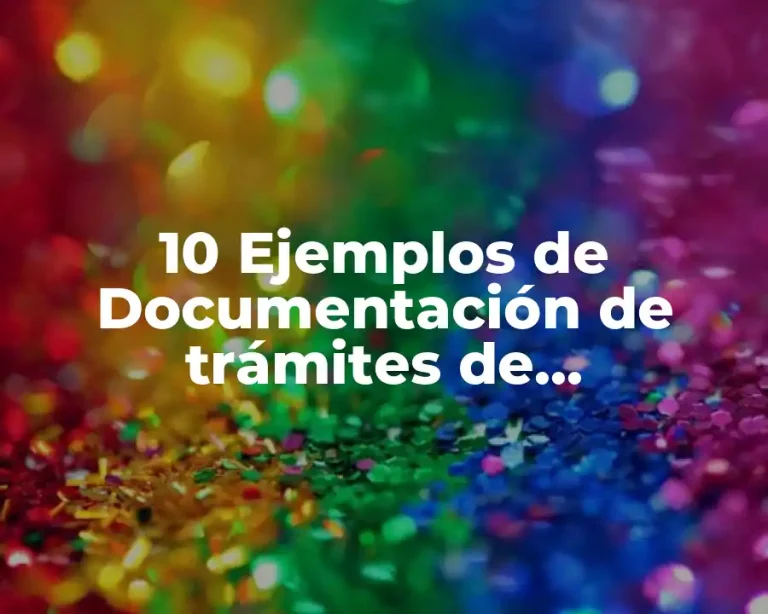 10 Ejemplos de Documentación de trámites de importación y exportación
