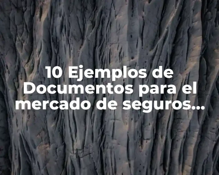 10 Ejemplos de Documentos para el mercado de seguros médicos