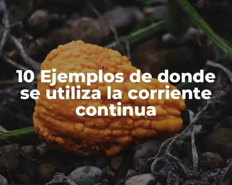 10 Ejemplos de donde se utiliza la corriente continua